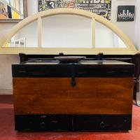 Baule cassa in legno chiaro