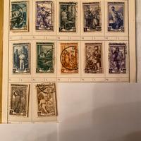 Francobolli serie lavoro anni 50