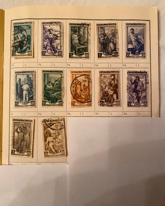 Francobolli serie lavoro anni 50