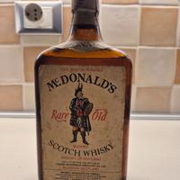 bottiglia whisky mc donald's vintage anni 70/80