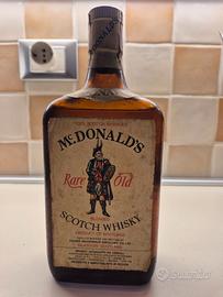 bottiglia whisky mc donald's vintage anni 70/80