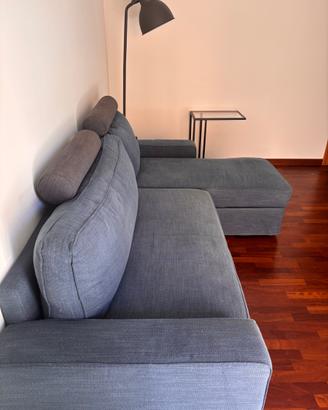 Divano letto angolare blu