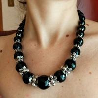 Collana e Bracciale in Onice e Argento