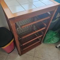 carrello Porta frutta con ruote 