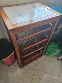 carrello Porta frutta con ruote 