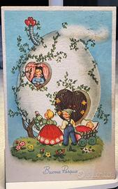 Cartolina Buona Pasqua 1956