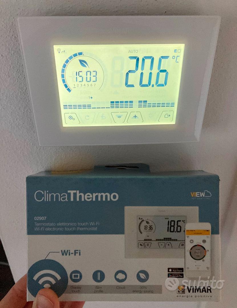 Termostato touch WiFi parete bianco VIMAR 02907 - Informatica In vendita a  Rovigo