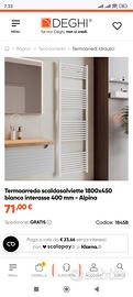 Termoarredo Bagno nuovo 