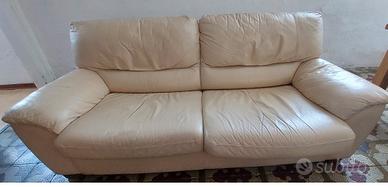 divano letto 3 posti in pelle 