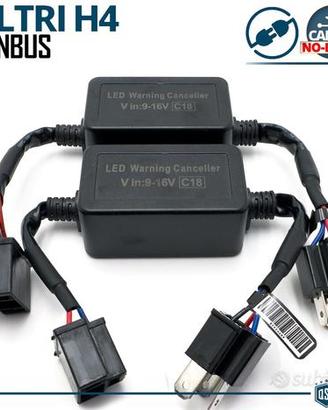 RESISTENZE Kit Led H4 SPEGNI SPIA Errore-Lampeggio