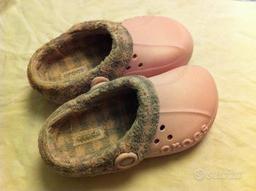 CROCS pantofole bimba misura J2 con imbottitura