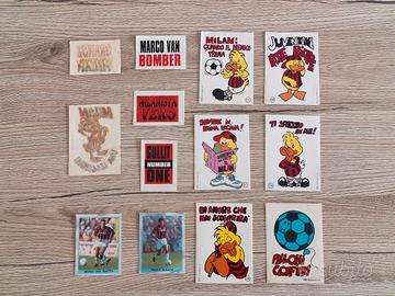 Lotto Adesivi RARI MILAN Vintage anni 90 