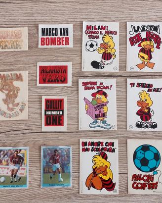 Lotto Adesivi RARI MILAN Vintage anni 90 