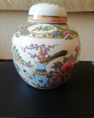 Potica cinese porcellana famiglia rosa vintage