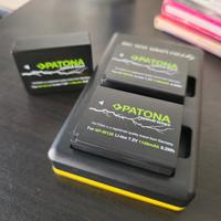 Fujifilm batteria e caricabatterie patona