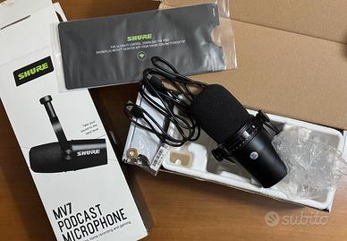Shure MV7 mai usato, pari al nuovo!