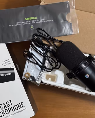 Shure MV7 mai usato, pari al nuovo!