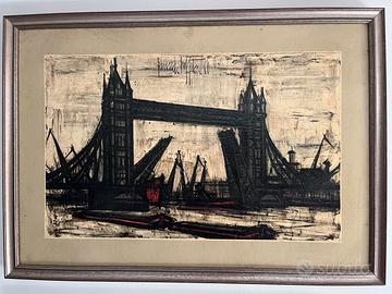 Litografia  Tower Bridge London di Bernard Buffet