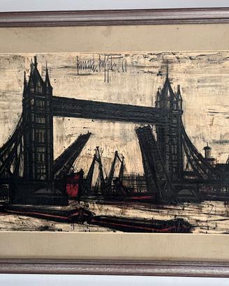 Litografia  Tower Bridge London di Bernard Buffet
