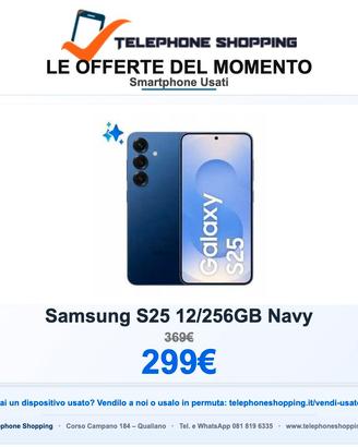 Samsung S25 12/256GB Navy