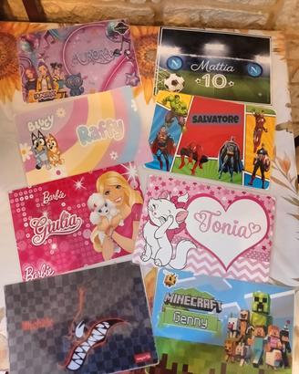 tovagliette plastificate personalizzate 