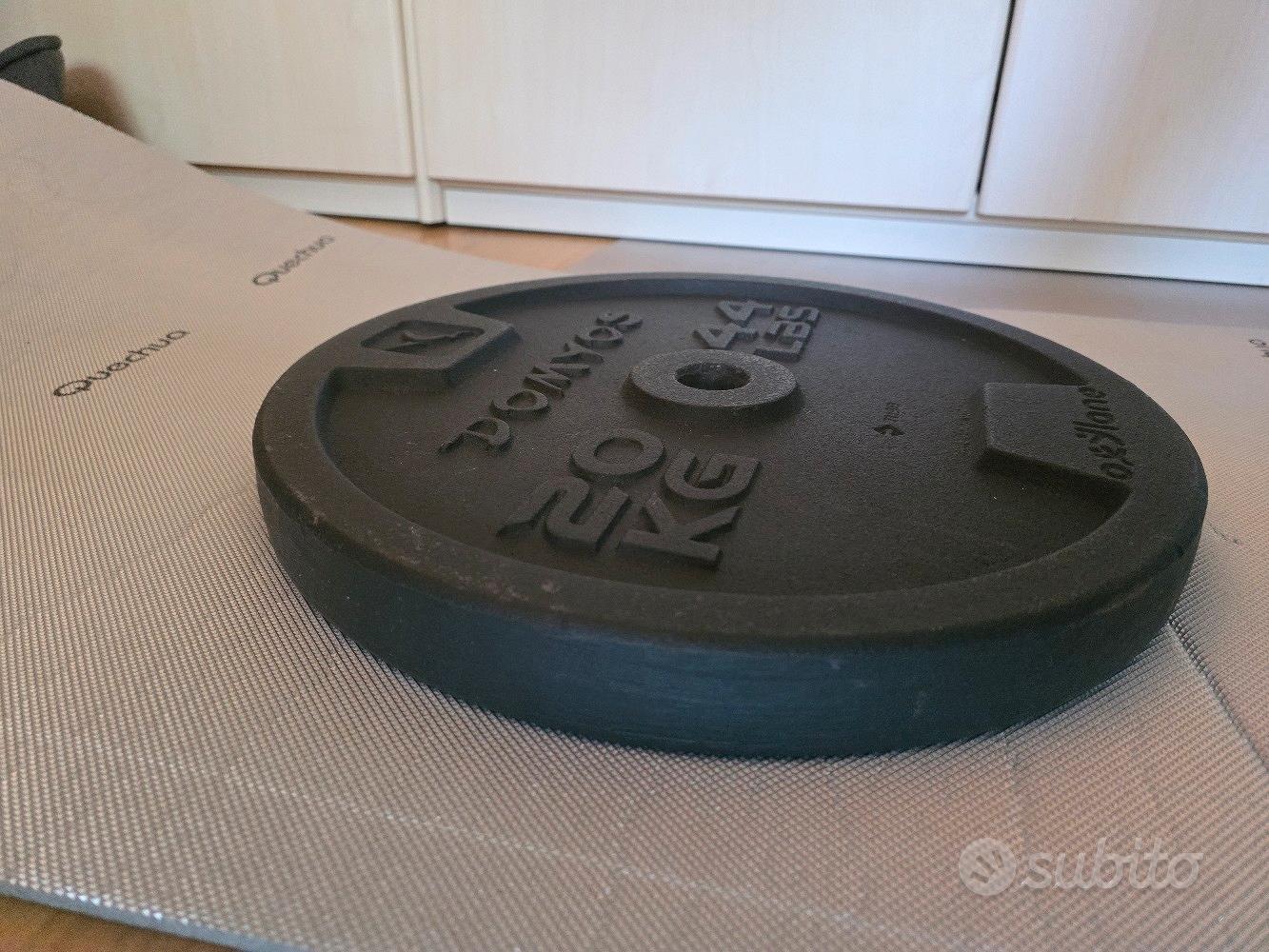 Disco Peso In Ghisa 20kg - Per Bilancieri E Manubri, Diametro 25mm, Allenamento Fitness E Forza - Foto 7