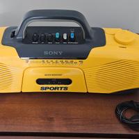 Sony Sports Boombox CFS-902 Cassette Player Radio