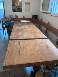 Set Taverna con Tavolo, Panca a L e cuscini