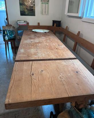 Set Taverna con Tavolo, Panca a L e cuscini