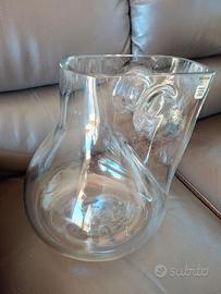vaso Murano in vetro sonoro Barbini firmato