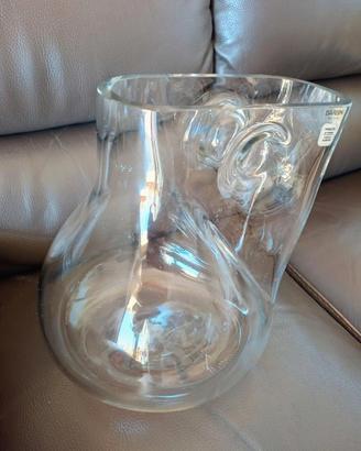 vaso Murano in vetro sonoro Barbini firmato