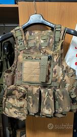 gilet tattico softair mimetico tipo ita
