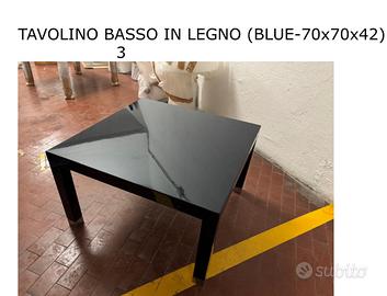 Tavolino legno laccato lucido