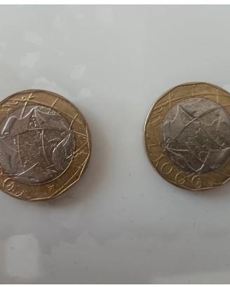 LottoMoneta 1000Lire 1997 Varianti con Errori 5 PZ