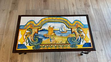 Tavolino mediterraneo artigianale in ceramica