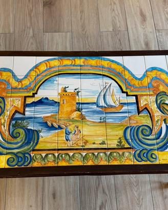 Tavolino mediterraneo artigianale in ceramica