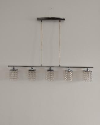 lampadario con cristalli 