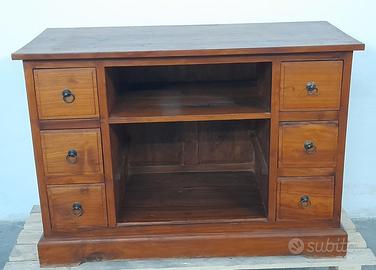 Mobile Porta TV –etnico – 6 cassetti + scomparti