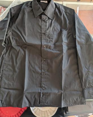 Camicia nera manica lunga in stock 