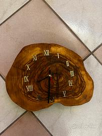 Orologio di ulivo secolare artigianale Salentino