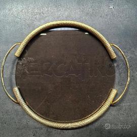VASSOIO CADEAU MILANO ITALY OTTONE E VETRO