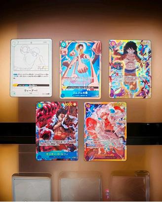 Lotto carte One piece Luffy 