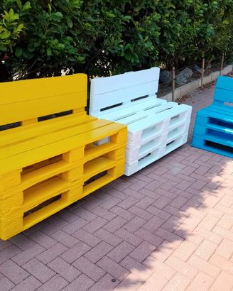 panca in legno artigianale da giardino
