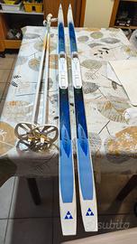 sci ,scarponi e bastoncini da fondo per alternato,