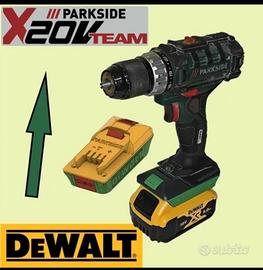 adattatore batteria de walt parkside