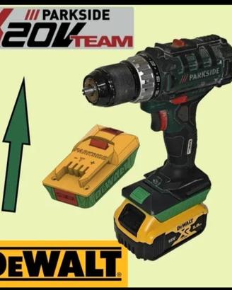 adattatore batteria de walt parkside