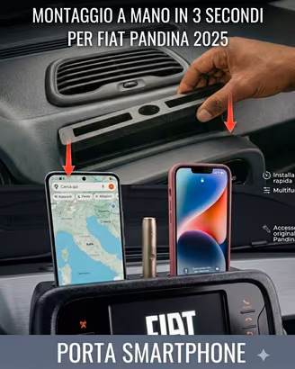 Supporto Smartphone per Fiat Panda e Pandina 2025