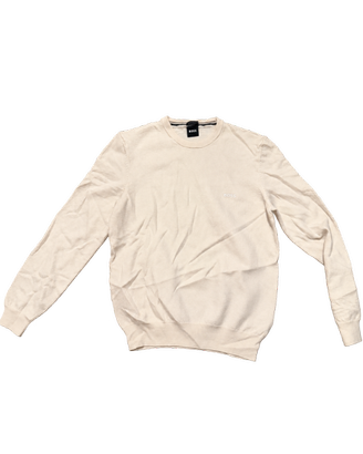 Maglione BOSS uomo L panna 100% lana vergine