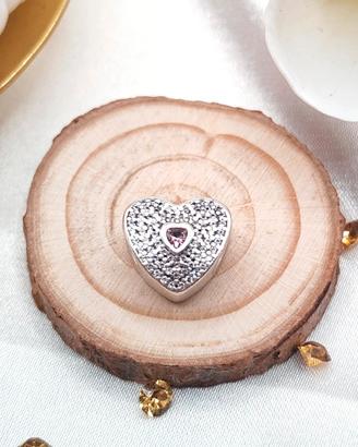charm pandora sweetheart pavé rosa originale

