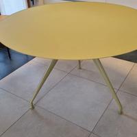 Tavolo Rimadesio manta rotondo vetro alluminio 120